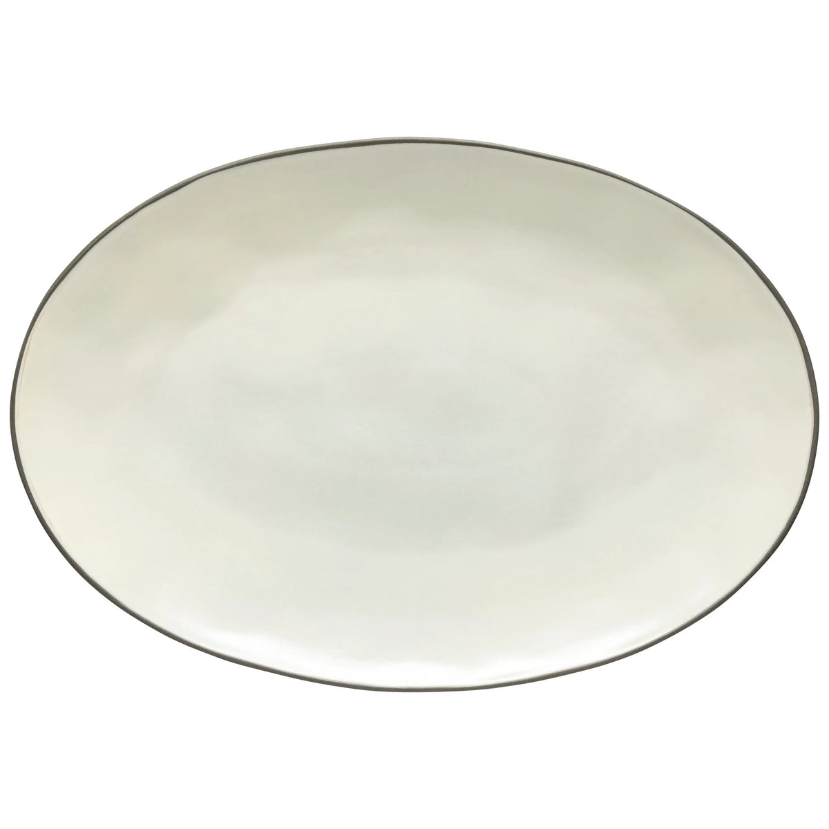Stacked Organic Oval Platter -- Salt
