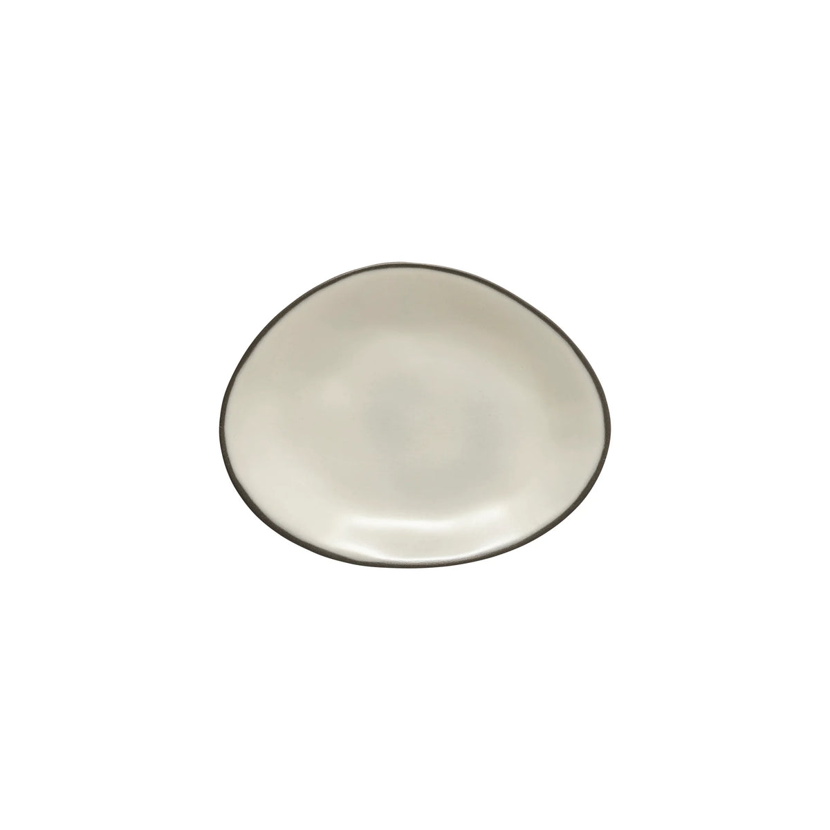Stacked Organic Oval Bread/Appie Plate -- Salt