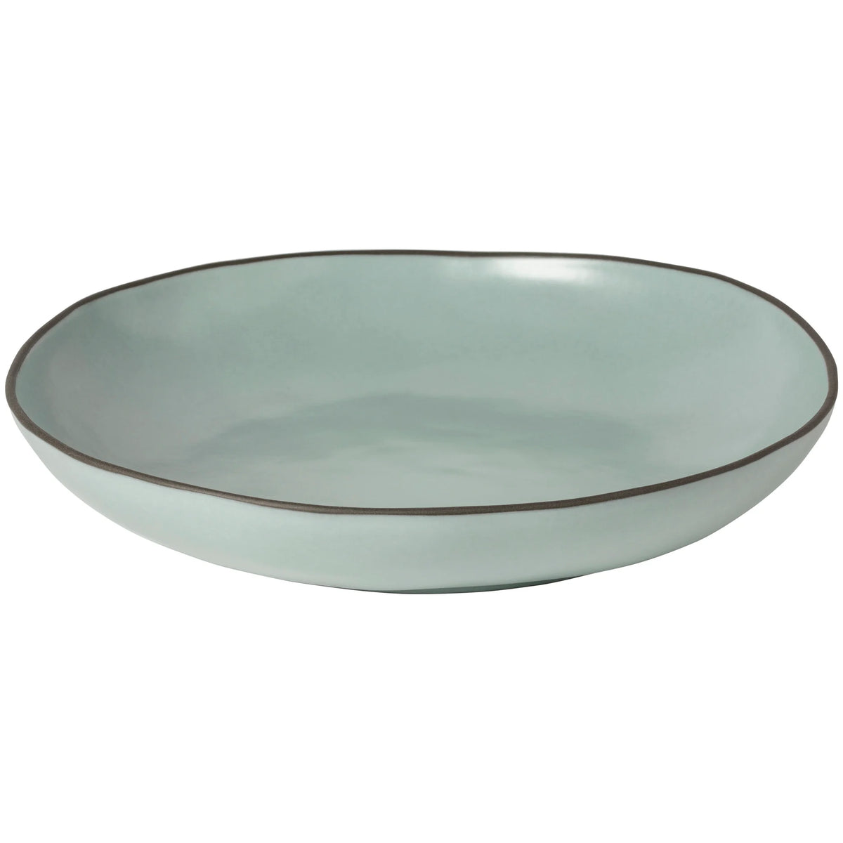 Stacked Organic Serving Bowl -- Sky Blue