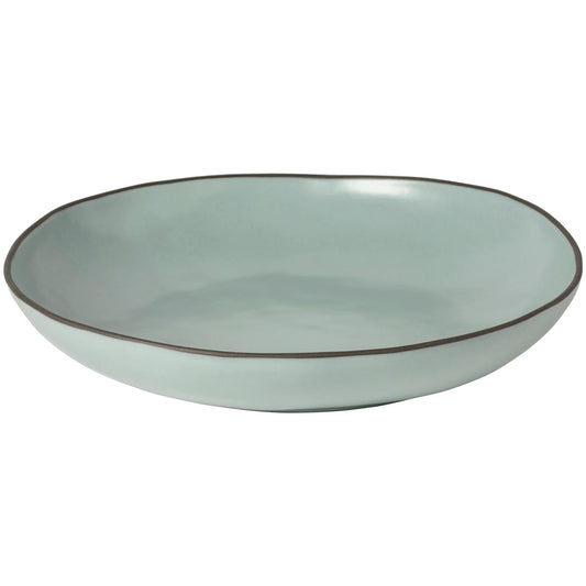 Stacked Organic Serving Bowl -- Sky Blue