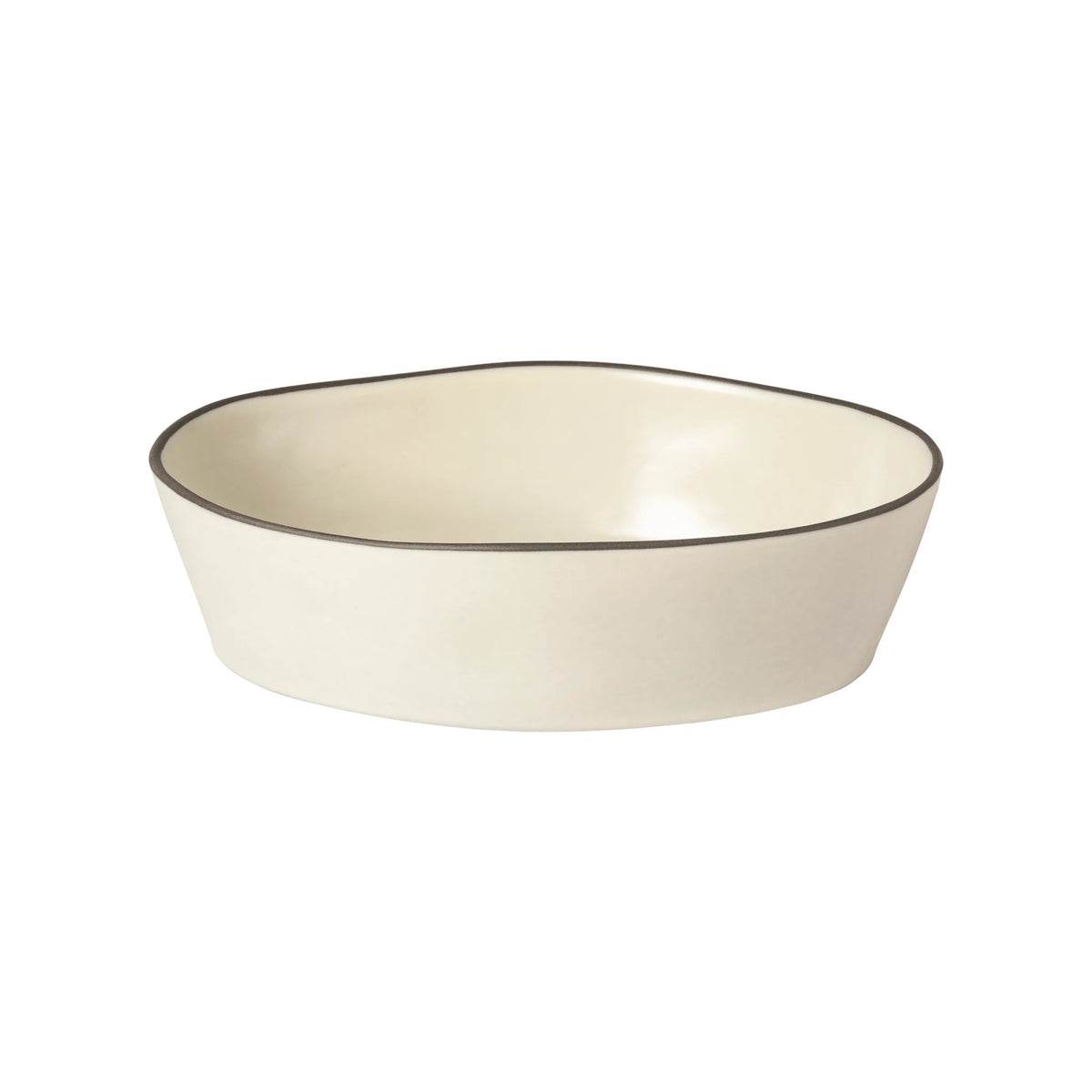 Stacked Organic Oval Baker -- Salt -- Small
