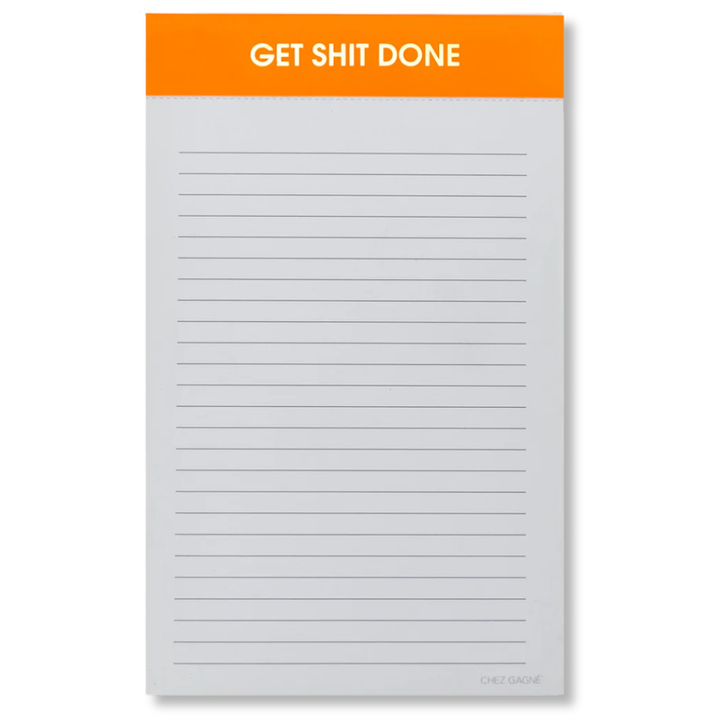 Get Shit Done - Lined Notepad, To-Do List, Funny Gift