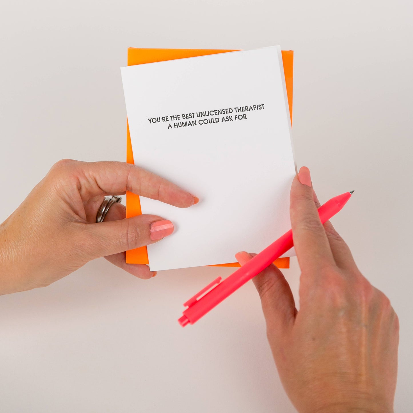 You are the Best Unlicensed Therapist - Friendship Card