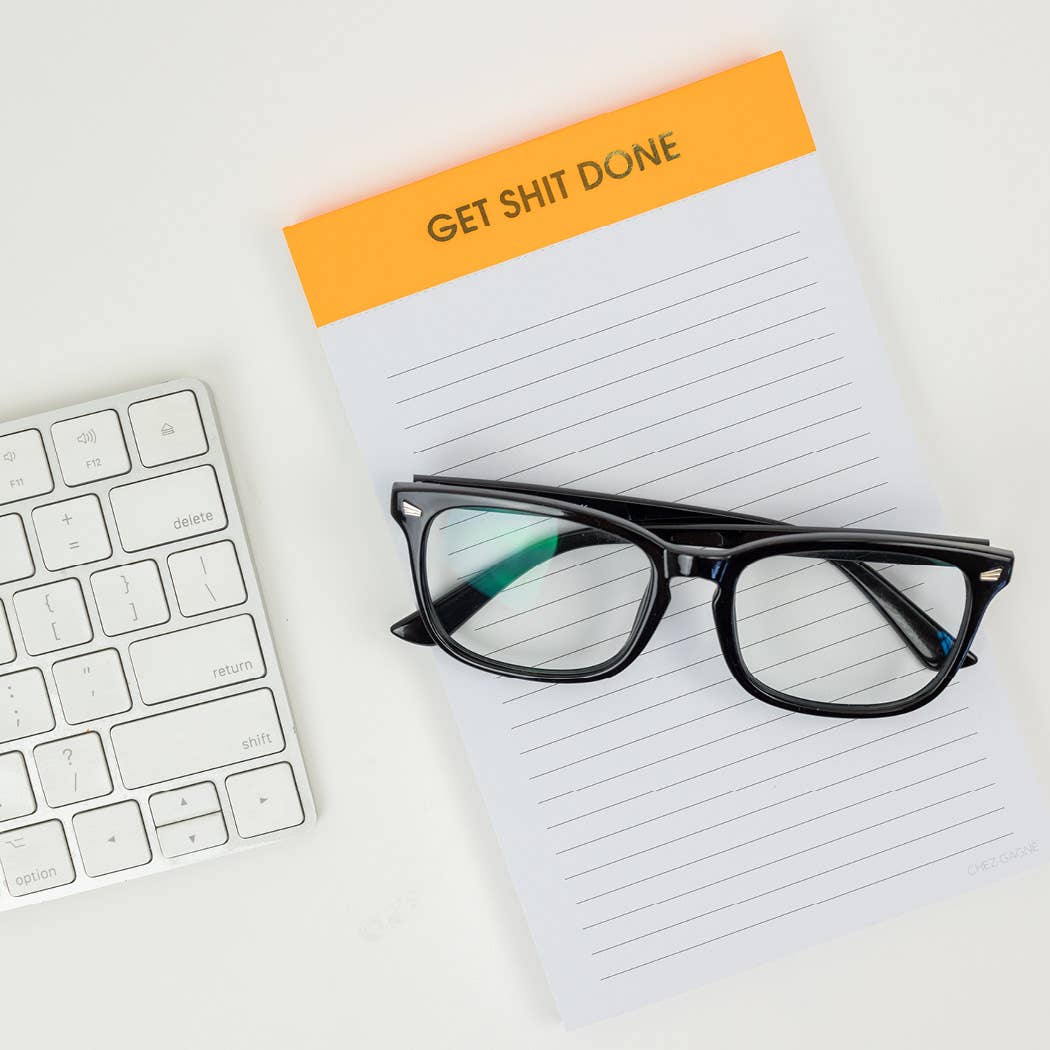 Get Shit Done - Lined Notepad, To-Do List, Funny Gift