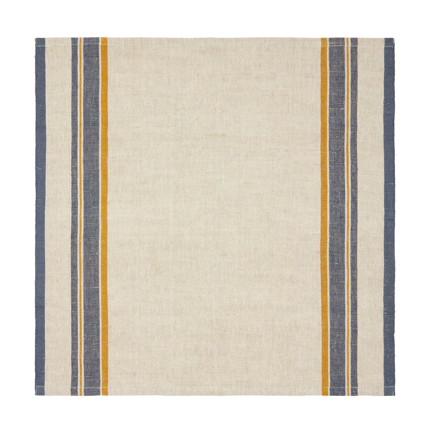 Antibes Natural & Blue Napkin, Set of 4: Natural Blue