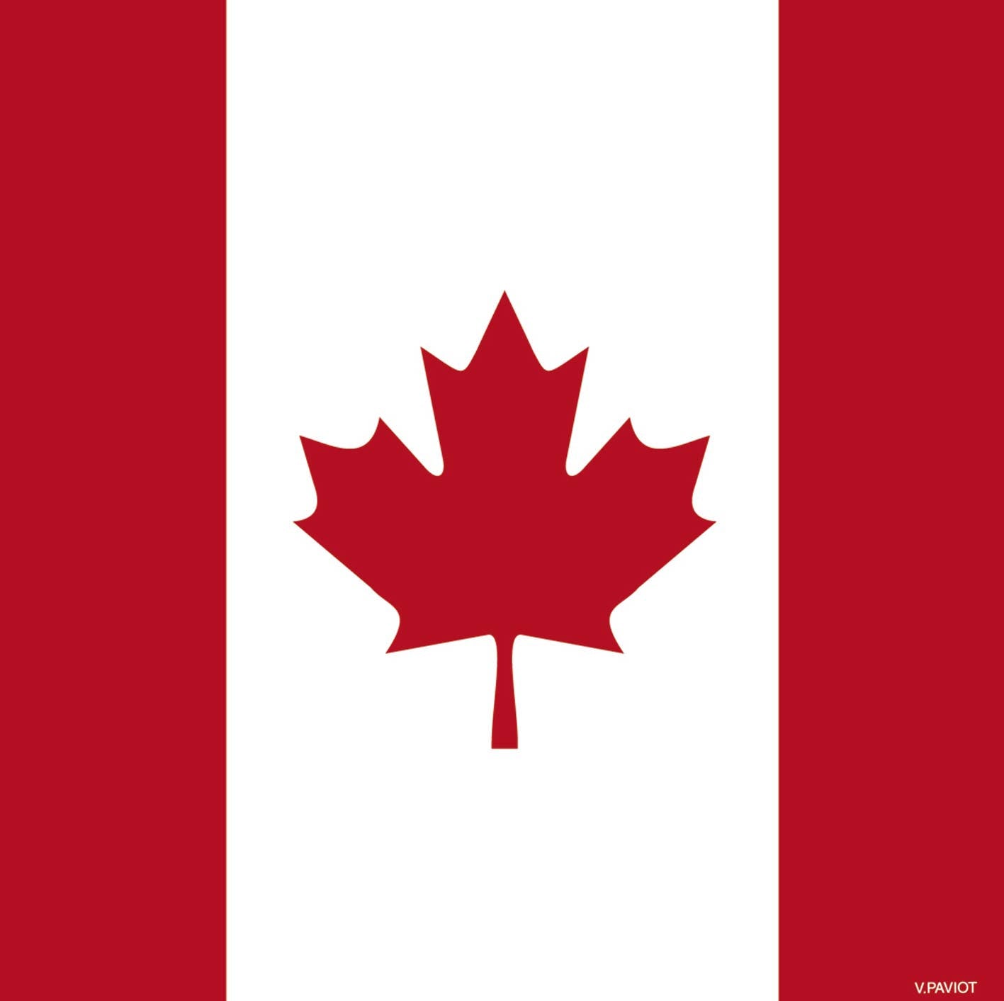 Canada Flag Cocktail Napkin