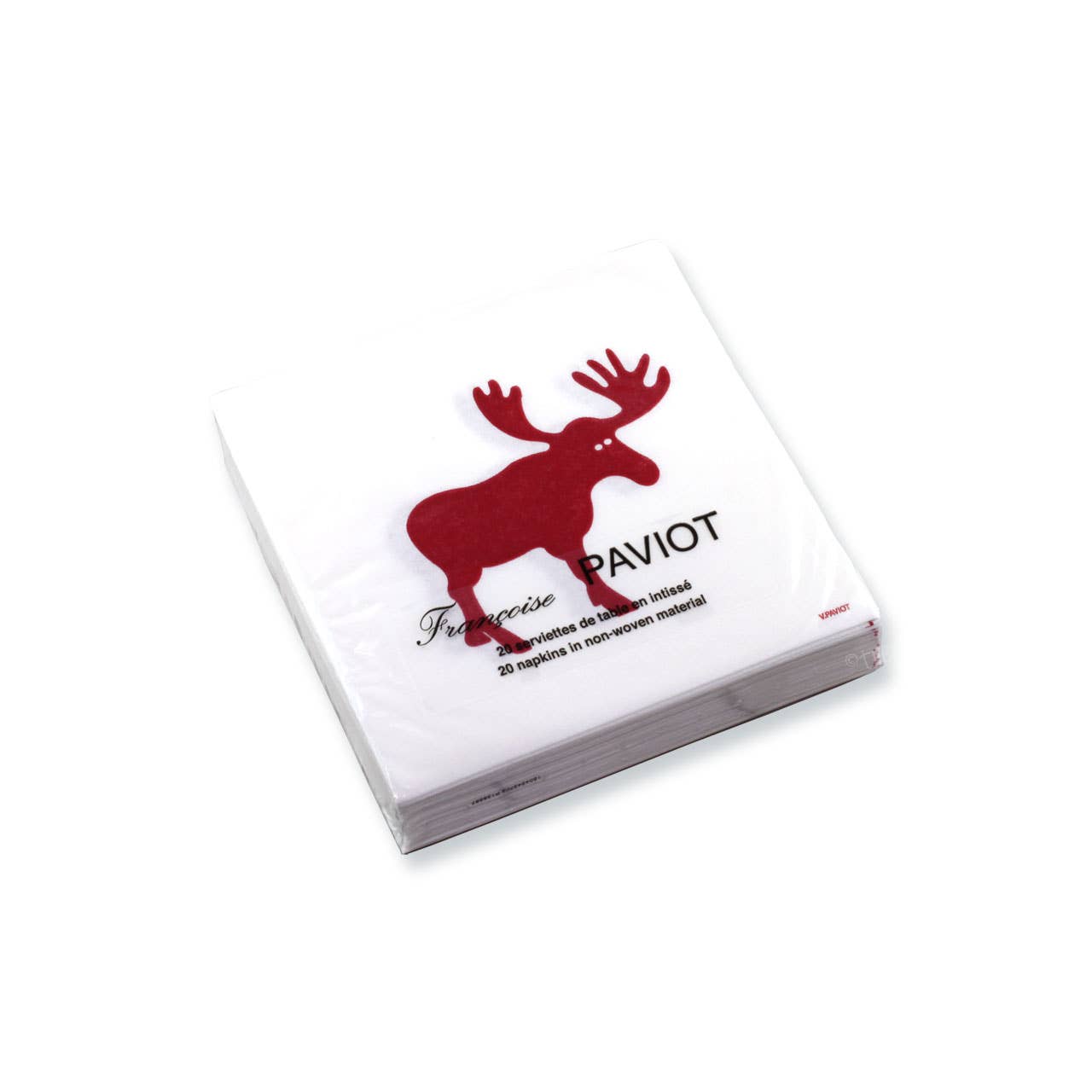 Moose Red Cocktail Napkin