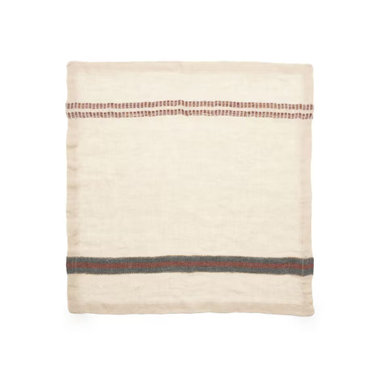 Perry Napkin -- Railroad Stripe -- 16.5x16.5"
