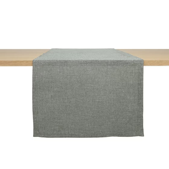 Table Runner -- Riverside -- Sulfur Black Delave -- 20x57"